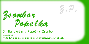 zsombor popelka business card